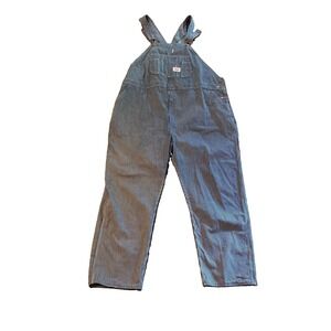 Vintage Round House Men's Workwear Overalls Denim Jeans 54x32 Made in USA New